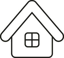 Home outline icon symbol vector image. Illustration of the house real estate graphic property design image