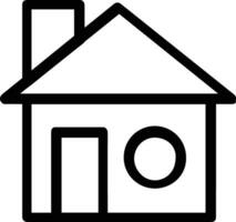 Home outline icon symbol vector image. Illustration of the house real estate graphic property design image