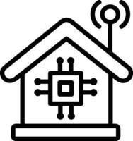 Home outline icon symbol vector image. Illustration of the house real estate graphic property design image