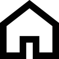 Home outline icon symbol vector image. Illustration of the house real estate graphic property design image