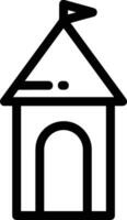 Home outline icon symbol vector image. Illustration of the house real estate graphic property design image