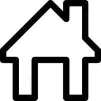 Home outline icon symbol vector image. Illustration of the house real estate graphic property design image