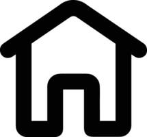 Home outline icon symbol vector image. Illustration of the house real estate graphic property design image