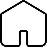 Home outline icon symbol vector image. Illustration of the house real estate graphic property design image