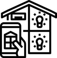 Home outline icon symbol vector image. Illustration of the house real estate graphic property design image