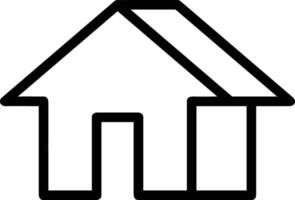 Home outline icon symbol vector image. Illustration of the house real estate graphic property design image