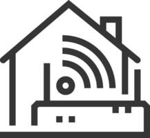 Home outline icon symbol vector image. Illustration of the house real estate graphic property design image