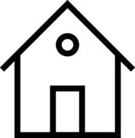 Home outline icon symbol vector image. Illustration of the house real estate graphic property design image