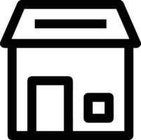 Home outline icon symbol vector image. Illustration of the house real estate graphic property design image