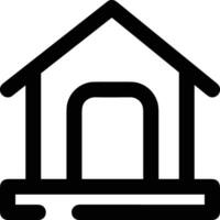 Home outline icon symbol vector image. Illustration of the house real estate graphic property design image