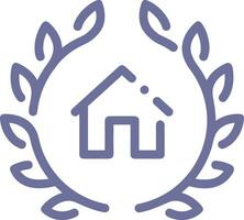 Home outline icon symbol vector image. Illustration of the house real estate graphic property design image