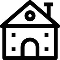 Home outline icon symbol vector image. Illustration of the house real estate graphic property design image