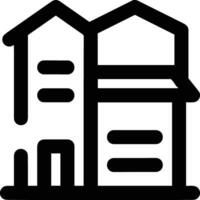 Home outline icon symbol vector image. Illustration of the house real estate graphic property design image