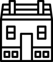Home outline icon symbol vector image. Illustration of the house real estate graphic property design image