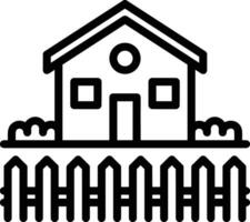 Home outline icon symbol vector image. Illustration of the house real estate graphic property design image