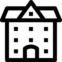 Home outline icon symbol vector image. Illustration of the house real estate graphic property design image
