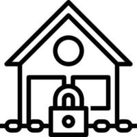 Home outline icon symbol vector image. Illustration of the house real estate graphic property design image