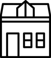 Home outline icon symbol vector image. Illustration of the house real estate graphic property design image