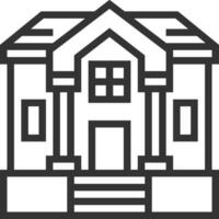 Home outline icon symbol vector image. Illustration of the house real estate graphic property design image