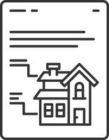 Home outline icon symbol vector image. Illustration of the house real estate graphic property design image