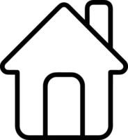 Home outline icon symbol vector image. Illustration of the house real estate graphic property design image