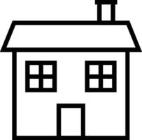 Home outline icon symbol vector image. Illustration of the house real estate graphic property design image