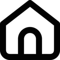 Home outline icon symbol vector image. Illustration of the house real estate graphic property design image