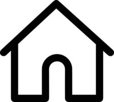 Home outline icon symbol vector image. Illustration of the house real estate graphic property design image