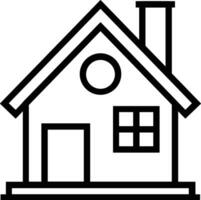 Home outline icon symbol vector image. Illustration of the house real estate graphic property design image