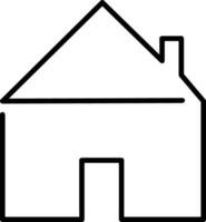 Home outline icon symbol vector image. Illustration of the house real estate graphic property design image