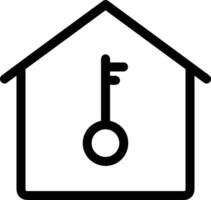 Home outline icon symbol vector image. Illustration of the house real estate graphic property design image