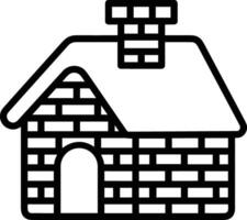 Home outline icon symbol vector image. Illustration of the house real estate graphic property design image