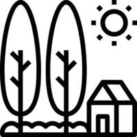 Home outline icon symbol vector image. Illustration of the house real estate graphic property design image