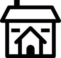 Home outline icon symbol vector image. Illustration of the house real estate graphic property design image