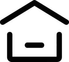 Home outline icon symbol vector image. Illustration of the house real estate graphic property design image