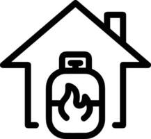 Home outline icon symbol vector image. Illustration of the house real estate graphic property design image