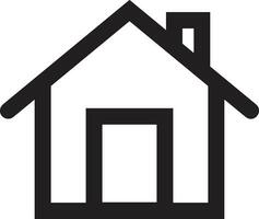 Home outline icon symbol vector image. Illustration of the house real estate graphic property design image