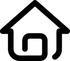 Home outline icon symbol vector image. Illustration of the house real estate graphic property design image