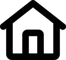 Home outline icon symbol vector image. Illustration of the house real estate graphic property design image