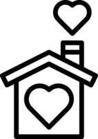 Home outline icon symbol vector image. Illustration of the house real estate graphic property design image