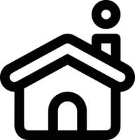 Home outline icon symbol vector image. Illustration of the house real estate graphic property design image