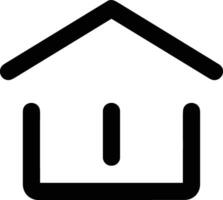 Home outline icon symbol vector image. Illustration of the house real estate graphic property design image