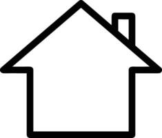 Home outline icon symbol vector image. Illustration of the house real estate graphic property design image