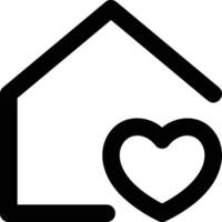 Home outline icon symbol vector image. Illustration of the house real estate graphic property design image