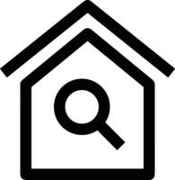 Home outline icon symbol vector image. Illustration of the house real estate graphic property design image