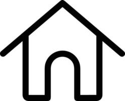 Home outline icon symbol vector image. Illustration of the house real estate graphic property design image