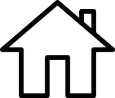 Home outline icon symbol vector image. Illustration of the house real estate graphic property design image