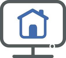 Home outline icon symbol vector image. Illustration of the house real estate graphic property design image