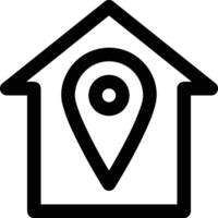 Home outline icon symbol vector image. Illustration of the house real estate graphic property design image