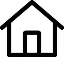 Home outline icon symbol vector image. Illustration of the house real estate graphic property design image